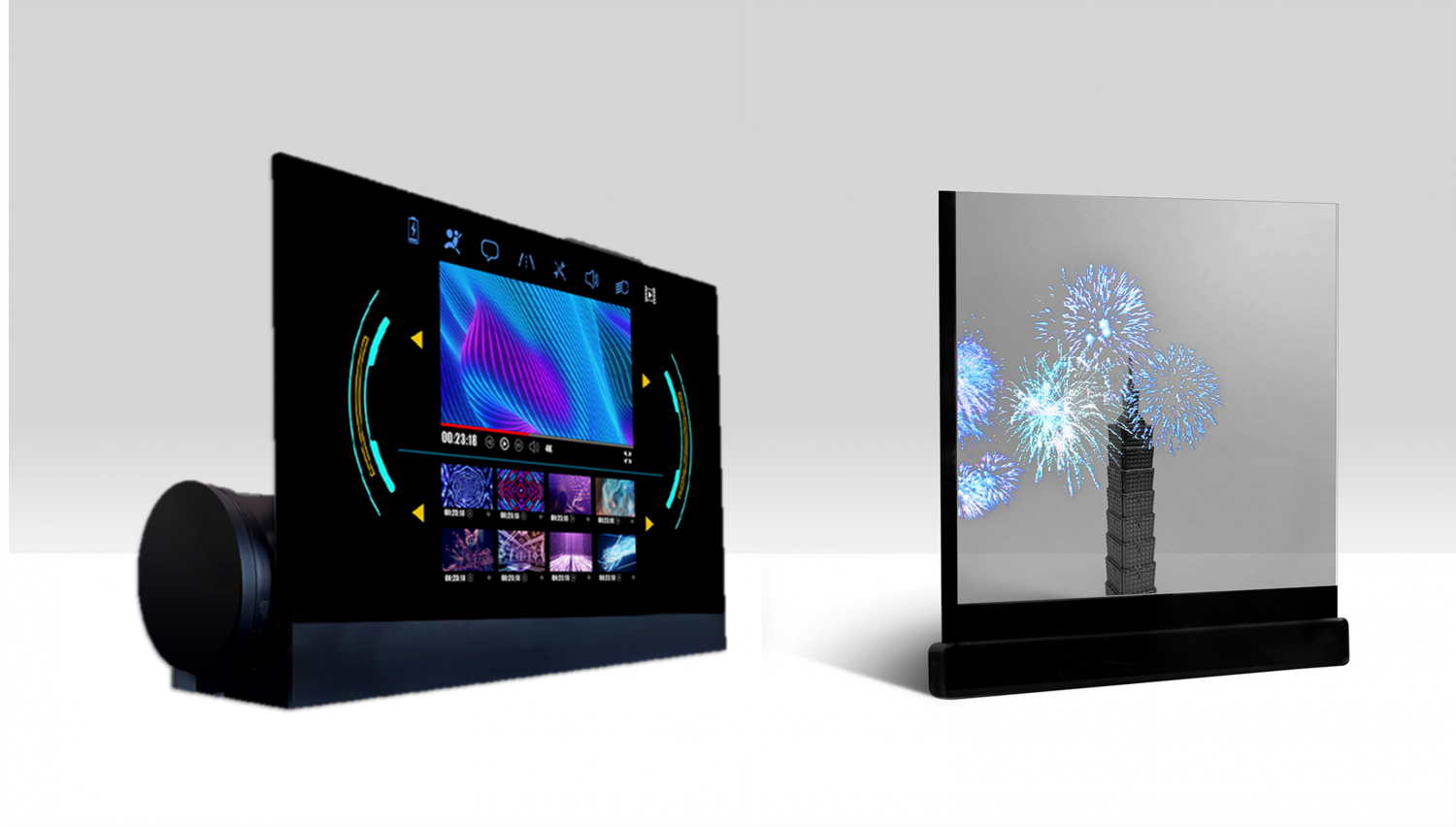 可卷式、折迭性、高透明